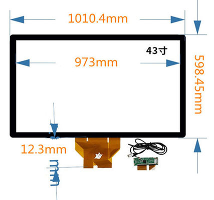 43PCAP แผนการสัมผัส 6H แผนการสัมผัสอุตสาหกรรม PC