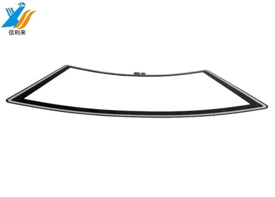 32 นิ้ว Curved Touch Panel Multi touch กันน้ํากันน้ํา กันน้ํามัน Anti-UV AR / AG / AF ปรับแต่งสําหรับการแสดงการค้า