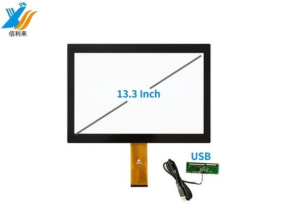 13.3'' Industrial Multi Touch Screen Panel With USB And IIC Interface G+G Structure การใช้งานของจอสัมผัสหลายแบบในอุตสาหกรรม