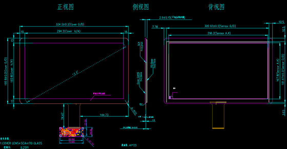 13.3'' Industrial Multi Touch Screen Panel With USB And IIC Interface G+G Structure การใช้งานของจอสัมผัสหลายแบบในอุตสาหกรรม