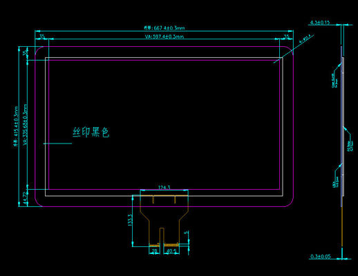 หน้าจอสัมผัสขนาด 27 นิ้ว พร้อม USB Interface ประเภทสําหรับอุตสาหกรรม