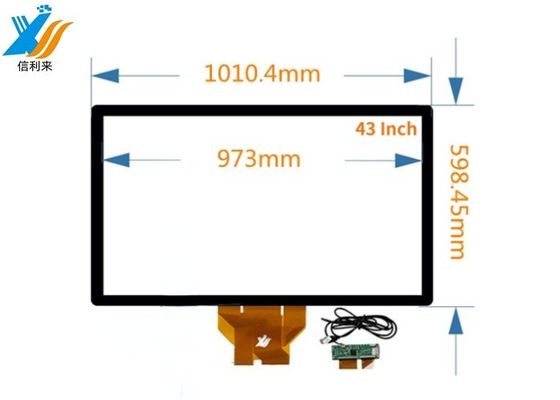 43" มัลติทัช แพเนลสัมผัสจุจุจุจุจุปแบบกับ BOE จับจอ LG IC สําหรับกําแพงวิดีโอปฏิกิริยา HMI การศึกษา kiosk เซลฟ์เซิร์ฟ แท็บเล็ต เครื่องชําระเงิน POS