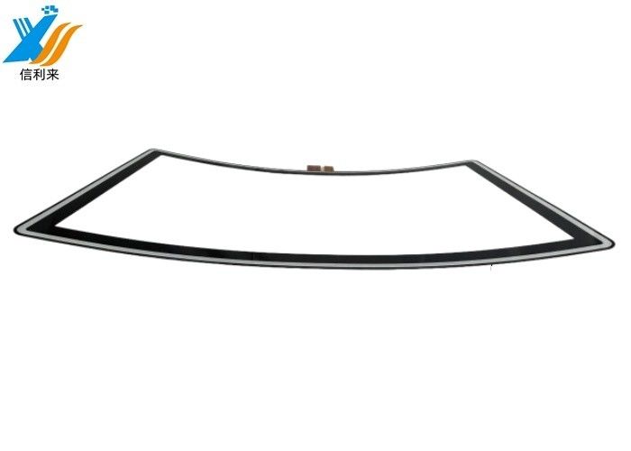 32 นิ้ว Curved Touch Panel Multi touch กันน้ํากันน้ํา กันน้ํามัน Anti-UV AR / AG / AF ปรับแต่งสําหรับการแสดงการค้า