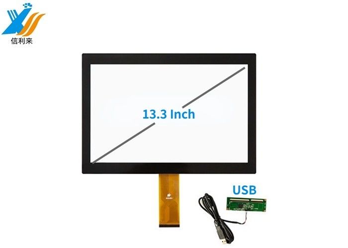 13.3'' Industrial Multi Touch Screen Panel With USB And IIC Interface G+G Structure การใช้งานของจอสัมผัสหลายแบบในอุตสาหกรรม