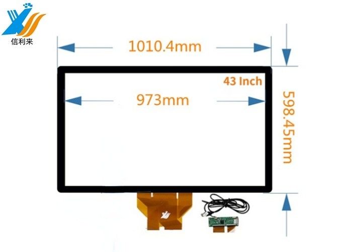 43" มัลติทัช แพเนลสัมผัสจุจุจุจุจุปแบบกับ BOE จับจอ LG IC สําหรับกําแพงวิดีโอปฏิกิริยา HMI การศึกษา kiosk เซลฟ์เซิร์ฟ แท็บเล็ต เครื่องชําระเงิน POS